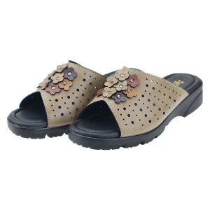 文和 4104 ベージュ オープントウ サンダル レディース 婦人 母の日 ギフト 国産 ヘップ 普段履き 庭作業 ブンワ