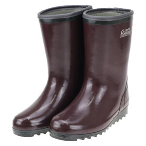 【在庫限り】ミツウマ エマール 4015 MU レーズン 防寒長靴 レディース 冬用 ベーシック 幅広 艶付きタイプ 防滑 凍結 アイスバーン 秋冬 ウィンターシューズ 通勤 農作業 家庭菜園 アウトドア