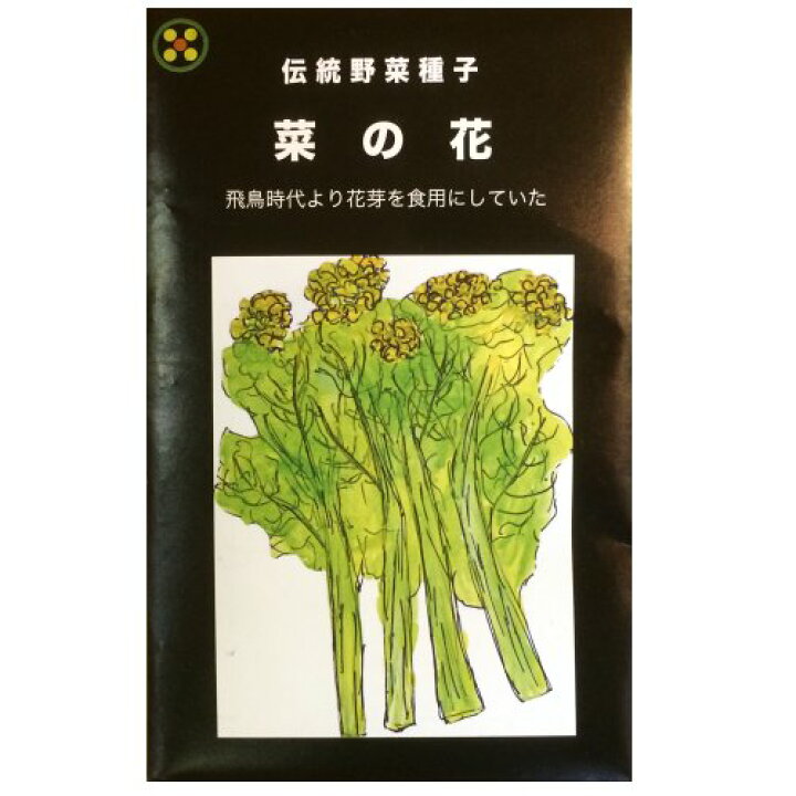 楽天市場 在来種 固定種 野菜のタネ 菜の花5ml 約800粒 畑懐 はふう の種 メール便可 冷えとりとやさしい暮らしてくてく