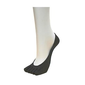 ライブコットン　シルク 5本指 パンプスイン 滑り止め付き〔22～24cm〕 【メール便可】