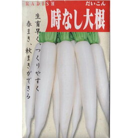 在来種/固定種/野菜のタネ「時なし大根5ml(約350粒）」畑懐〔はふう〕の種【メール便可】