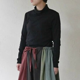 【20％OFF】オーガニックコットン タートルネックトップ シサム工房 【メール便可(1点まで)】