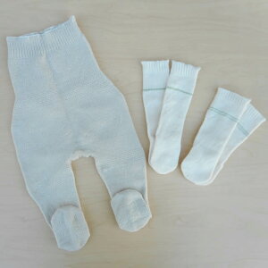 大法紡績 赤ちゃん冷えとりセット 〔シルク&コットン〕 〔新生児〜〕 【ラッピング無料・メール便可】☆