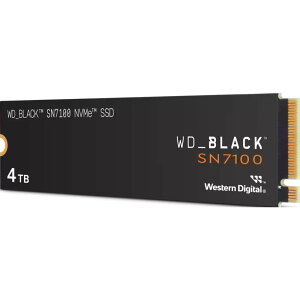 �y�������K�i�zSanDisk (�T���f�B�X�N) WD_BLACK SN7100 SSD 4TB WDS400T4X0E M.2 NVMe PCIe Gen4 x4 NVM Express ����SSD �m�[�g�p�\�R�� �Q�[�~���O ���^�Q�[���@ �����ǂݏo�� �ő�7,250MB/�b ���[�h���ԒZ�k AI�Ή� 