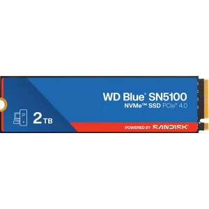 �y�������K�i�zSanDisk (�T���f�B�X�N) WD Blue SN5100 SSD 2TB WDS200T5B0E NVMe SSD M.2 2280 PCIe Gen4 PCIe4.0 �ǂݏo���ő�7100MB/s SanDisk 3D CBA NAND nCache4.0 �����R�s�[ ����SSD ��e�� �����\