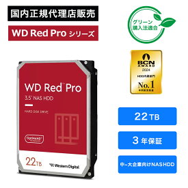 Western Digital (ウエスタンデジタル) WD Red Pro HDD 22TB WD221KFGX