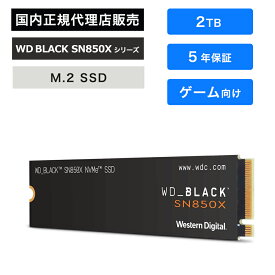 【国内正規品】SanDisk (サンディスク) WD_Black SN850X SSD 2TB WDS200T2X0E ゲーミングSSD PCIe Gen4 高速7300MB/s 内蔵SSD ヒートシンク TLC 3DNAND