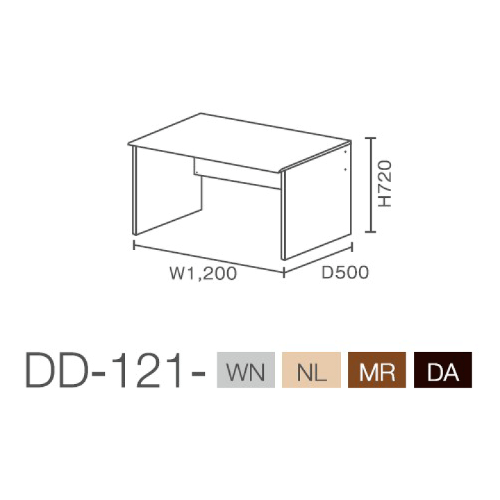 楽天市場】バルバーニ DD-121 ワークスタジオ デスク 1200×500×720(mm