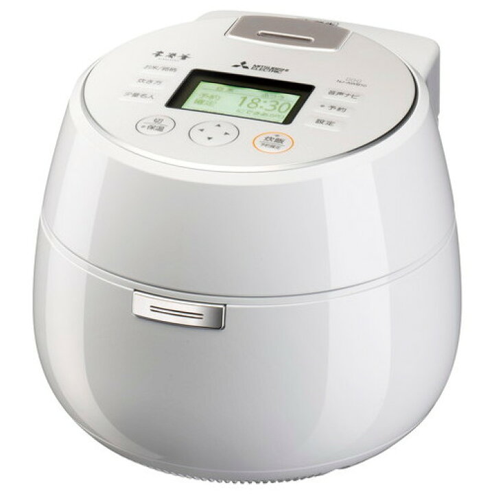 楽天市場】三菱電機 炊飯器 NJ-AWB10-W 0.5〜5.5合 月白 : テル 