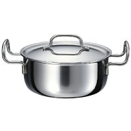 両手鍋 18cm 2.0L 蓋付き GEO-18T ジオプロダクト IH対応 Miyaco 宮崎製作所 GEO PRODUCT