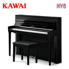 25年9月18日新発売【搬入設置付】【専用椅子付】【先着で役立つシークレットプレゼント付♪】KAWAI 河合楽器製作所 カワイ / ハイブリッドピアノ NOVUS デジタルピアノ 電子ピアノ エレキピアノ / NV6 黒塗艶出し塗装仕上げ【送料無料】