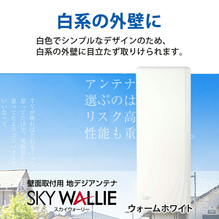 楽天市場】壁面取付用 地上デジタル放送用 平面 UHFアンテナ SKY 