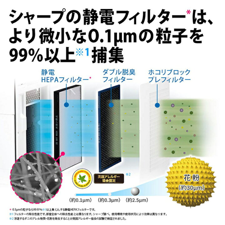 シャープ 加湿空気清浄機 KI-RX70 2023年製 3.2L 使い捨てフィルター 