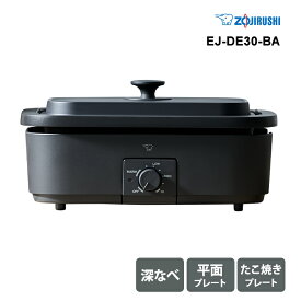 [6/10限定 最大100%ポイントバック] 【特価セール】 デイリーコンパクトプレート ブラック ZOJIRUSHI 象印マホービン EJ-DE30-BA