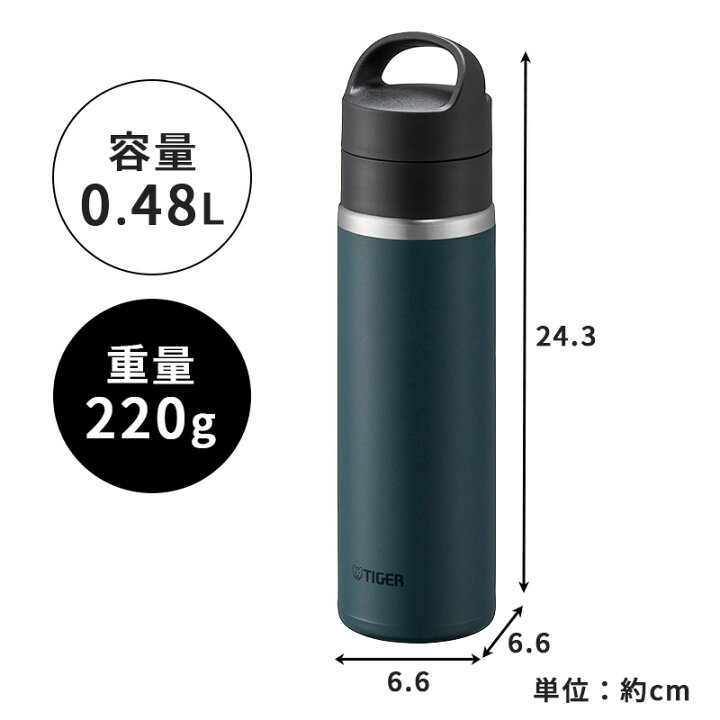 楽天市場】真空断熱炭酸ボトル 480ml レイクブルー 保冷 炭酸飲料 水筒 