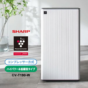 [4/20���� �ő�100%�|�C���g�o�b�N] �R���v���b�T�[���� �ߗފ��������@ �p���t���ᑛ���^�C�v �v���Y�}�N���X�^�[7000 �z���C�g�n SHARP �V���[�v CV-T190-W
