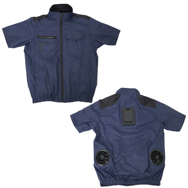 楽天市場】圧倒的に冷える 冷蔵服4 半袖 ネイビー 3L バッテリー別売 
