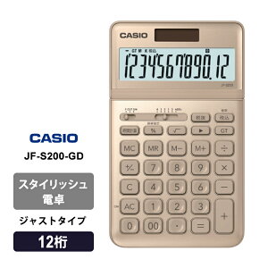 [4/15���� �ő�100%�|�C���g�o�b�N] �X�^�C���b�V���d�� �f�U�C�� �W���X�g�^�C�v 12�� �S�[���h CASIO �J�V�I JF-S200-GD-N