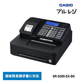Bluetoothレジスター 10部門 (インボイス適格簡易請求書対応) ブラック CASIO カシオ SR-S200-EX-BK