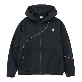 ルコックスポルティフ LE COQ SPORTIF 【池田エライザ着用】LCS Plume(プリューム) ジャケット (レディース) [カラー：ブラック] [サイズ：S] #QMWWJF22-BK 2023FW【送料無料】【スポーツ・アウトドア スポーツウェア・アクセサリー ジャージ】