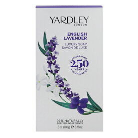 YARDLEY LONDON イングリッシュ ラベンダー ラグジュアリー ソープ 3個セット 100g×3 【あす楽】【フレグランス ギフト プレゼント 誕生日 石けん・ボディ洗浄料】【ENGLISH LAVENDER LUXURY SOAP】