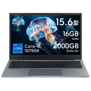 �m�[�g�p�\�R�� Office 2024���� Windows11 Core i7-10750H 15.6�^ �t��HD �����\PC 6�R�A12�X���b�h �w��F�� �o�b�N���C�g�L�[�{�[�h �e���L�[�t 16GB������ 2TB NVMe SSD Type-C HDMI