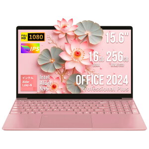 �yOffice 2024�W�����ځz�m�[�g�p�\�R�� 15.6�C���` Win11 Pro ��12����Intel N95 (�ő�3.4GHz) ������16GB ���[�Y�S�[���h ���^PC �w��F�� �e���L�[�t ���{��L�[�{�[�h�t�B���� �����}�E�X�t�� ���S�Ҍ�