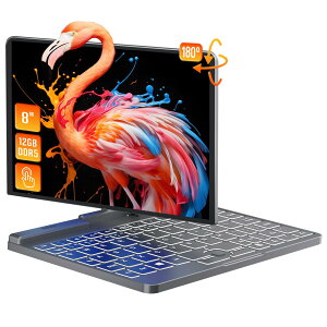 Pocket 2in1 �m�[�g�p�\�R�� 8�C���` ���y��780g�b12GB DDR5 / 256GB SSD / Intel N100 / Office2024���� / Windows11 Pro�b�^�b�`�X�N���[���Ή� 2���q���W180°��] / WiFi 6 / Type-C�[�d / �^�b�`�y���t�� / �X�}�z�Q�[