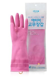 アトミゴム手袋(M)*2双入り ATOMY NATURAL LATEX GLOVES 韓国コスメ Atom美 天然ゴムを使用 J00833 # 8802739469040