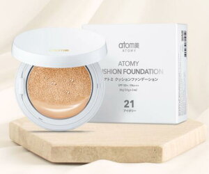 アトミ クッションファンデーション アイボリー21 30g(15gx2ea) 韓国コスメ ナチュラルコスメ Atom美 ATOMY ATOMI J01404 #8809533815059