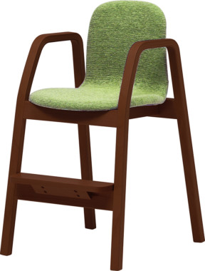 キッズチェア 天童木工 T-5268WB-BW 張り地グレードA 模様替え 食卓 木製イス 木製椅子