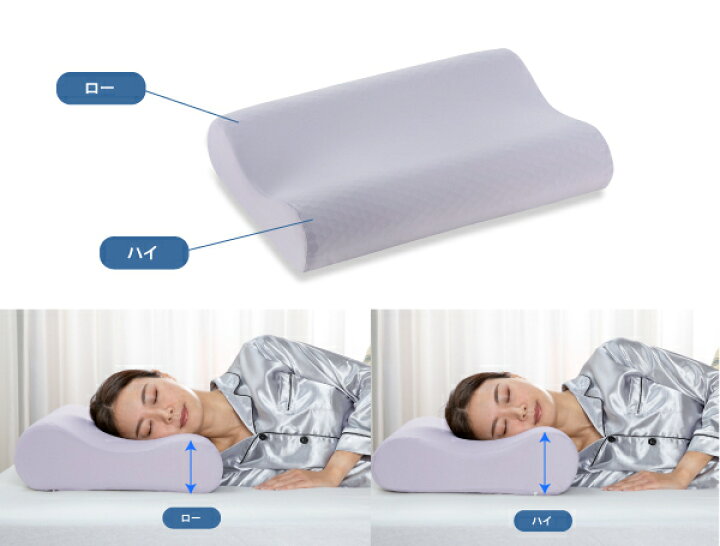 楽天市場】フランスベッド 枕 ズカンピロー 専用枕カバー付き 3つの 