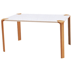天童木工 T-2310ME-NT テーブル メラミン樹脂化粧板 (ホワイト) ナラ (ナチュラル)