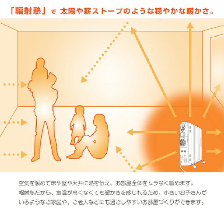 楽天市場】【今季完売】ベルソス オイルヒーター ファン付 送料無料 
