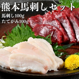 熊本 馬刺し 馬刺しセット 敬老の日 ギフト 赤身 タテガミ 200g 国内肥育 馬肉 ブロック おつまみ 冷凍