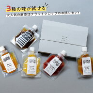 【お試し♪3種選べるスパウトパウチタイプのシロップセット】希釈タイプ 無添加 国産 送料無料 シロップ …