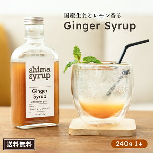 yIՂWW[Vbv(shima syrup Ginger)z240g  Y IVbv Y  mYI WH ˓ mJtFC Y_ Y_ hV̓ Mtg v