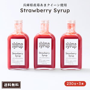 yXgx[Vbvi shima syrup Strawberry 230gj×3{z Y  Vbv Y ɌIWiC`Su܃NB[v t[c X Y_ C`S̓ a Mt