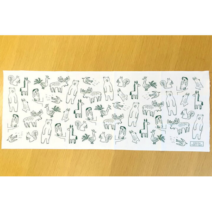 楽天市場 樋口たつの 手ぬぐい アニマル 樋口たつの クローネコラボ 手ぬぐい 手拭い ふきん 日本製 和雑貨 和 ハンカチ タオル イラスト 動物 アニマル クマ フクロウ ウサギ トナカイ ウマ ツバメ リス クジャク 鳥 ギフト プレゼント 手ぬぐい Tempoo