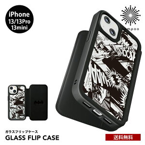 �������� ���[���� iPhone 13mini 13 Pro PGA �K���X�t���b�v�P�[�X �蒠�^ �o�b�g�}�� Premium Style �A�C�t�H�� �J�[�h�|�P�b�g �X�g���b�v �ϏՌ� �ϐU�� �L�Y�ɋ��� 9H �w�ʃK���X ��U�h�~ �A���R�~