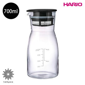 HARIO ビネガーズ ドリンクピッチャー [VDPI-700-B] 700mL 自家製 ビネガードリンク 耐熱ガラス 保存容器 作り置き レシピ付き 食洗機対応 冷水筒 お酢 ピッチャー 洗いやすい カフェ 日本製 ハリオ プレゼント ギフト