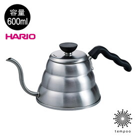 HARIO V60 ドリップケトル・ヴォーノ VKBR-100HSV 600ml ハリオ ケトル コーヒー やかん 細口 シルバー ステンレス IH 熱湯 直火 日本製 シンプル プレゼント ギフト