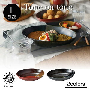 AITO トーンオントーン ボウル Lサイズ アイトー 食器 陶器 美濃焼 電子レンジ 食洗機対応 お洒落 モダン アジアンテイスト カレー サラダ スープ ライス ワンプレート 大皿 シンプル 映える