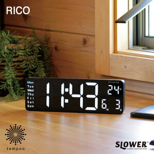 SLOWER XE[ LED CLOCK RICO R [SLW367] fW^v j  x u|p ACd Px A[ 12/24؂ւ T}[^C JEg_E XgbvEHb` USB P[u 