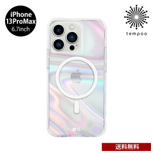  [ iPhone 13 ProMax 6.7 Case-Mate Soap Bubble w/ Antimicrobial Rێdl CM046546 ACtH ACz P[X Jo[ F NA  R ϏՌ MagSafeΉ lC 킢  v[