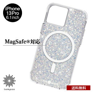  [ iPhone 13Pro 6.1 Case Mate Twinkle Stardust w Antimicrobial MagSafeΉ Rێdl CM046680 ACtH P[X ϏՌ nCubh CX[d Vo[ X^[_Xg LL TPU v