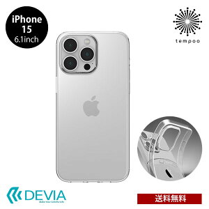  iPhone 15 6.1 DEVIA Naked Case BDCS21-IP15-CL NAP[X ɔ y y TPU ACz ACtH \tg P[X lC  Vv fB[X Y v[g Mtg BELEX 2023 new