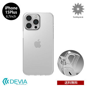  iPhone 15 Plus 6.7 DEVIA Naked Case BDCS21-IP15L-CL NAP[X ɔ y y TPU ACz ACtH \tg P[X lC  Vv fB[X Y v[g Mtg BELEX 2023