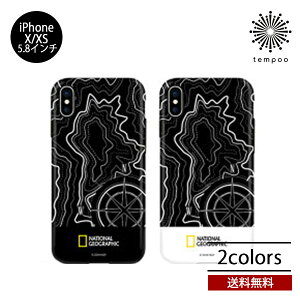 ���[���� �������� iPhone X XS iPhoneX iPhoneXS �X�}�z�P�[�X National Geographic Topography Case Double Protective �i�V���i���W�I�O���t�B�b�N �X�}�z�P�[�X �A�C�t�H�� �|���J�[�{�l�[�g �E���^�� ��d�\�� 