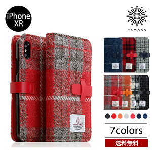  [ iPhone XR iPhoneXR roa SLG Design X}zP[X nXcC[h P[X Harris Tweed Diary 蒠^ D ACtH P[X ㎿ Jo[ case Y {v XRbgh  u